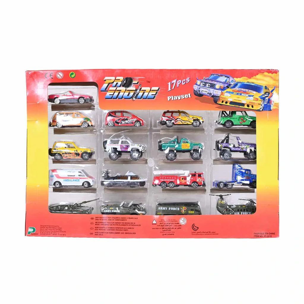 Picture of Street Machine Pro Engine Series 17 Pack Gift Play Set - by Raja Sahib Kids