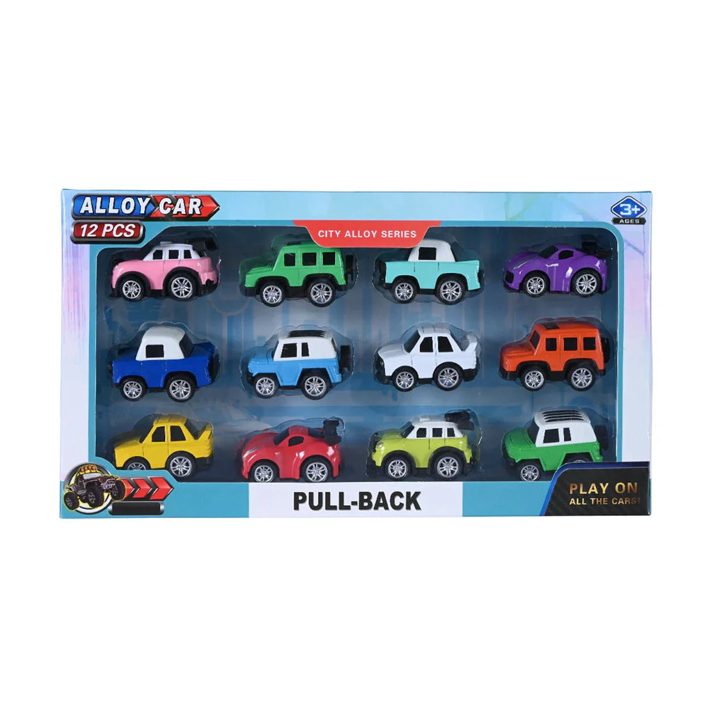 Picture of 12-Piece Pull-Back Alloy Car Collection - by Raja Sahib Kids