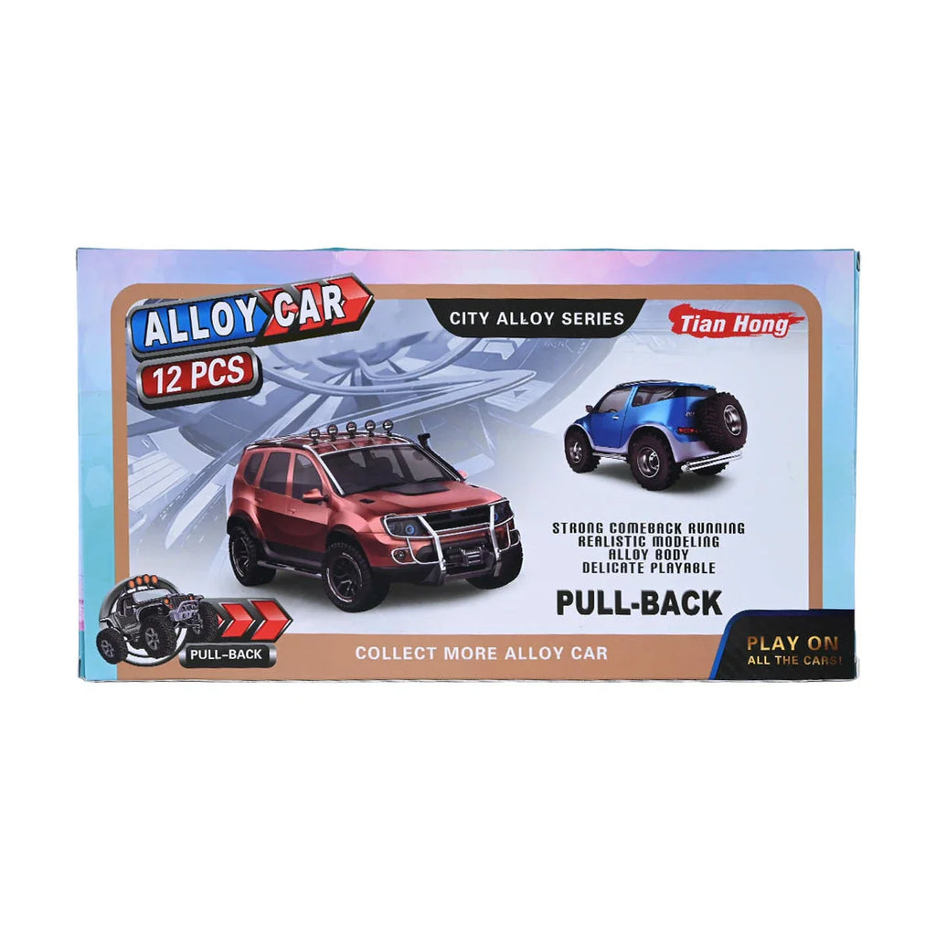 Picture of 12-Piece Pull-Back Alloy Car Collection - by Raja Sahib Kids