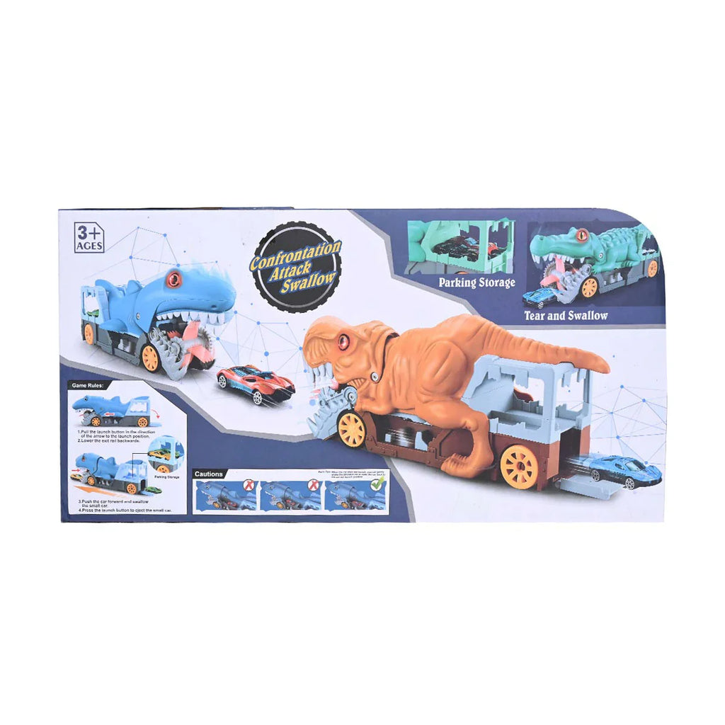 Picture of Kids Dinosaur Shark Crocodile Devour Car Toys With Metal Car - by Raja Sahib Kids