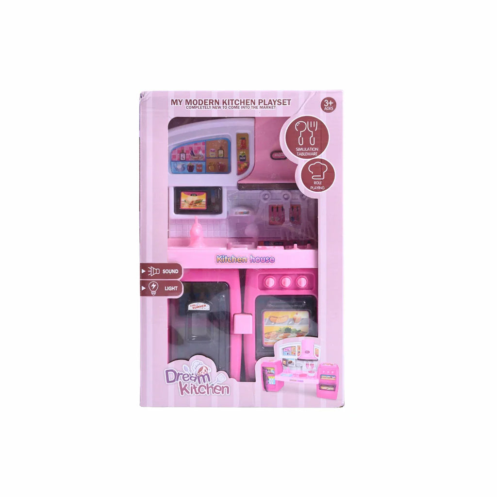 Picture of Dream Kitchen My Modern Kitchen Playset - Interactive Light & Sound Simulation Kit - by Raja Sahib Kids