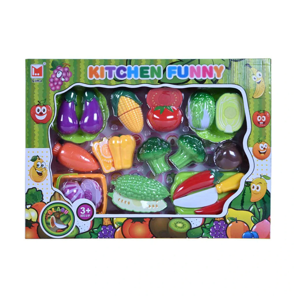 Picture of Vegetable Food Cutting Set Toy For Kids - by Raja Sahib Kids