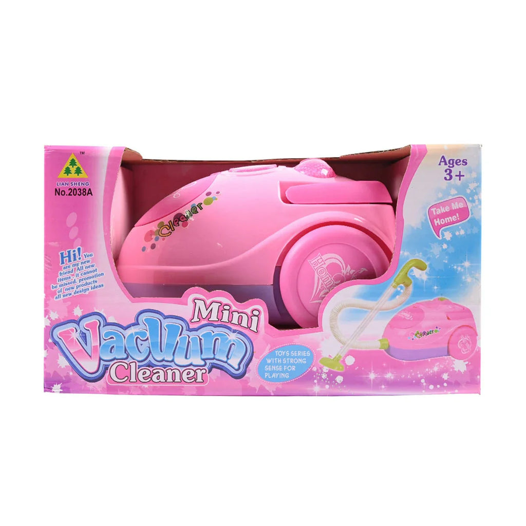 Picture of Mini Pink Battery-Operated Pretend Play Vacuum Cleaner Toy - by Raja Sahib Kids