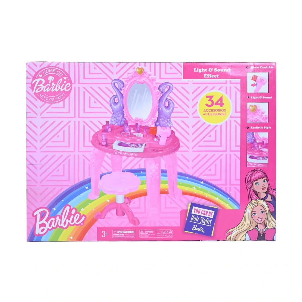 Picture of Barbie Dresser With Accessories Light And Sound 34 Pcs - by Raja Sahib Kids