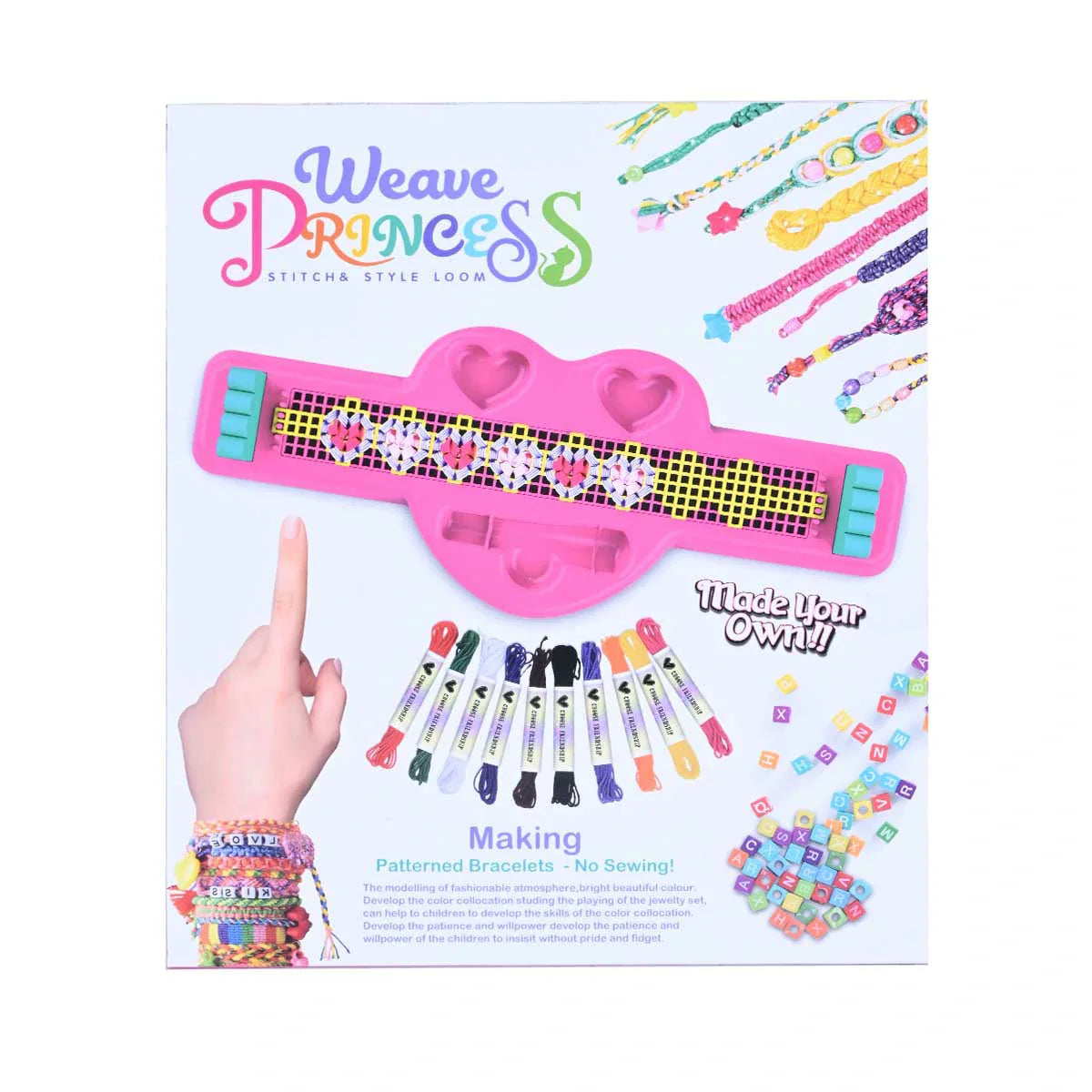Weave Princess Diy Bracelet Maker Activity Play Set – Raja Sahib Kids