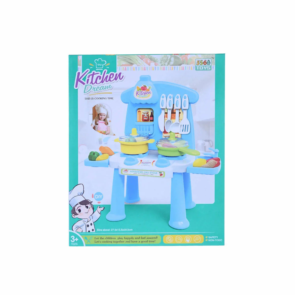 Picture of Interactive Kitchen Playset with Realistic Sounds, Lights, & Steam - by Raja Sahib Kids