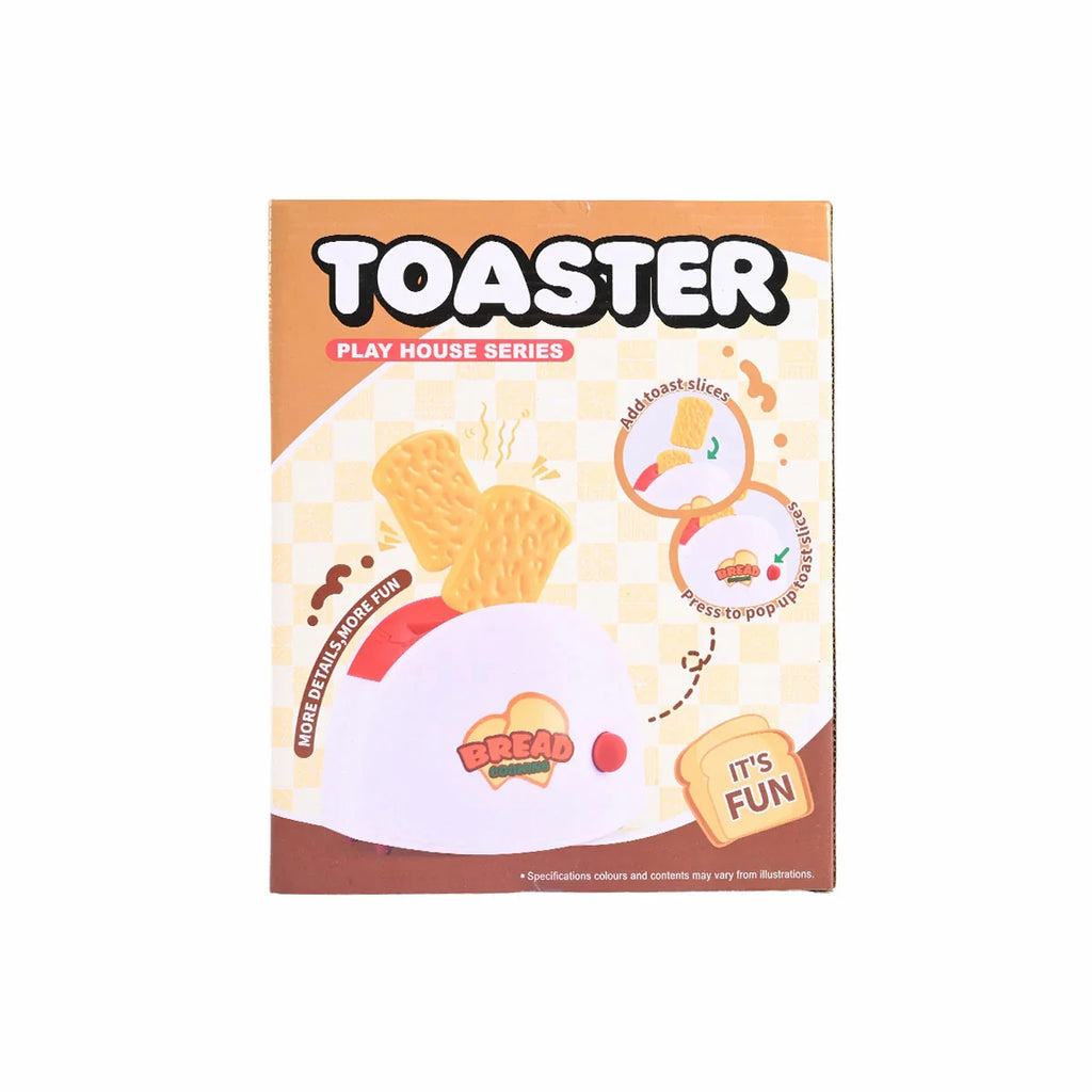 Picture of Play House Series Breakfast Toaster Set | Interactive Kitchen Role-Play with Food & Utensils (Ages 3+) - by Raja Sahib Kids