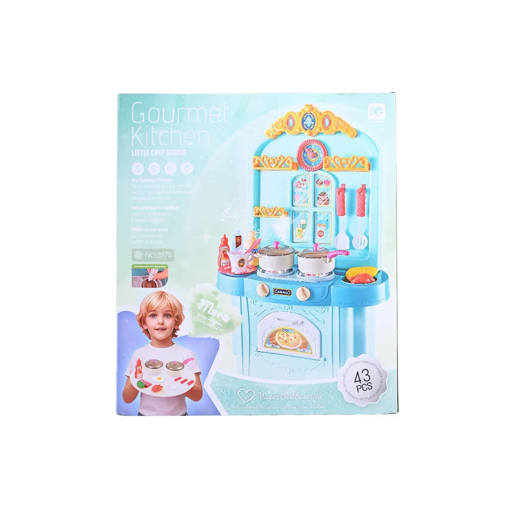 Picture of Magic Castle Series Gourmet Kitchen Playset - Little Chef 43-Piece Accessory Set - by Raja Sahib Kids