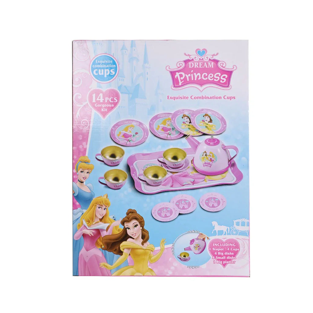 Picture of Dream Princess Tea Party Set - 14 Pcs Royal Tea Time Playset - by Raja Sahib Kids