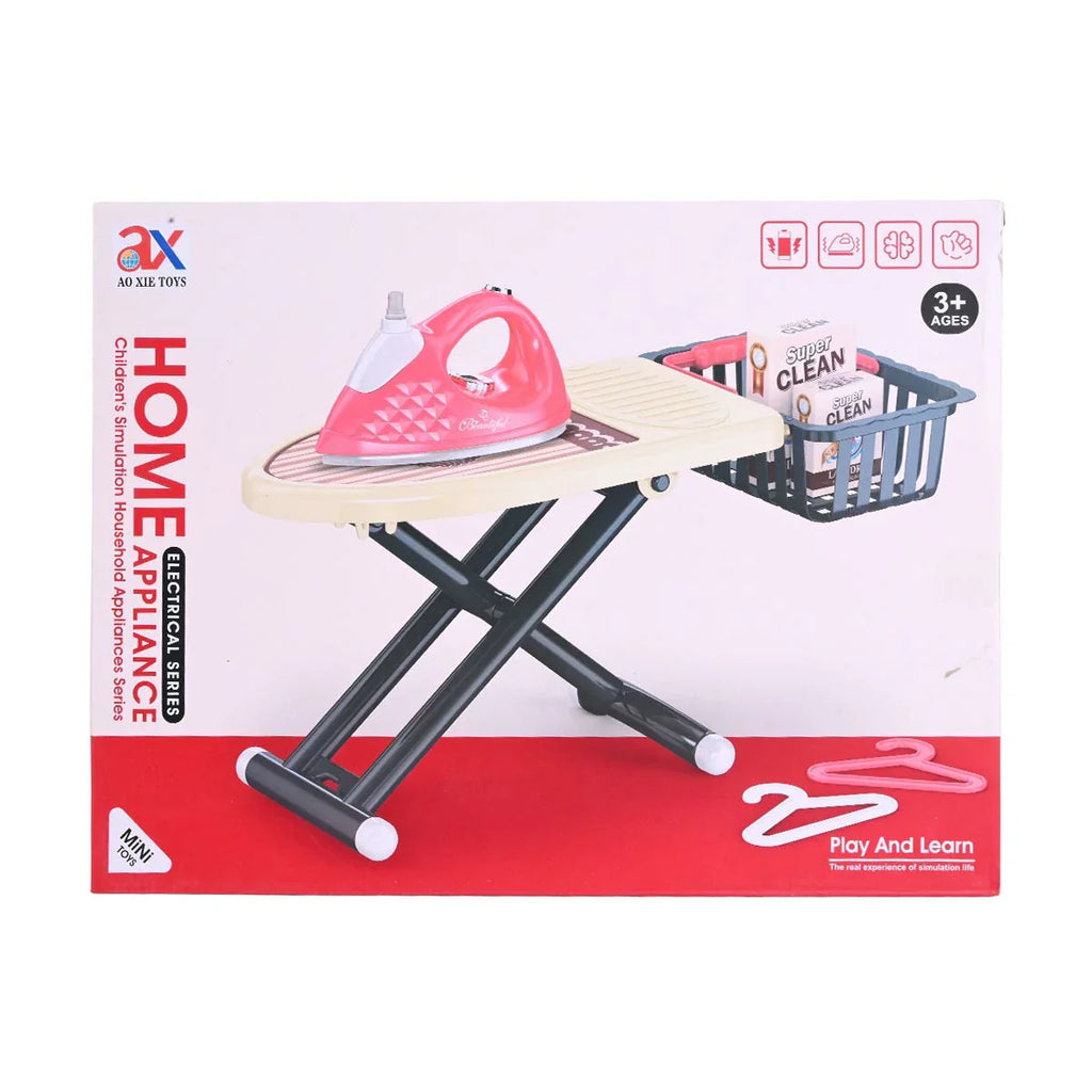 Picture of Kids' Simulation Ironing Play Set | Mini Toy Iron, Board, and Accessories | Home Electrical Appliance Series | Ages 3+ - by Raja Sahib Kids