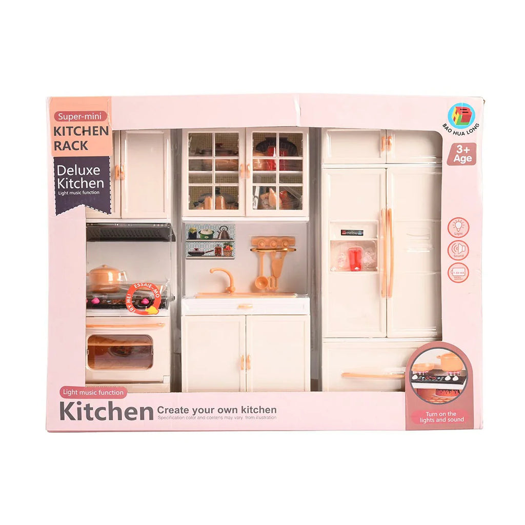 Picture of Super-Mini Deluxe Kitchen Rack: Light & Sound Simulation Playset - by Raja Sahib Kids
