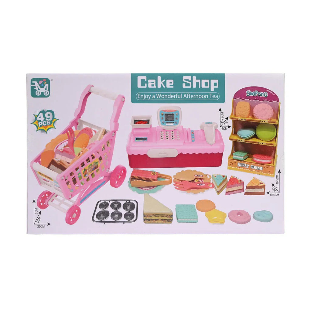 Picture of Deluxe 49-Piece Cake Shop & Cash Register Play Set - by Raja Sahib Kids