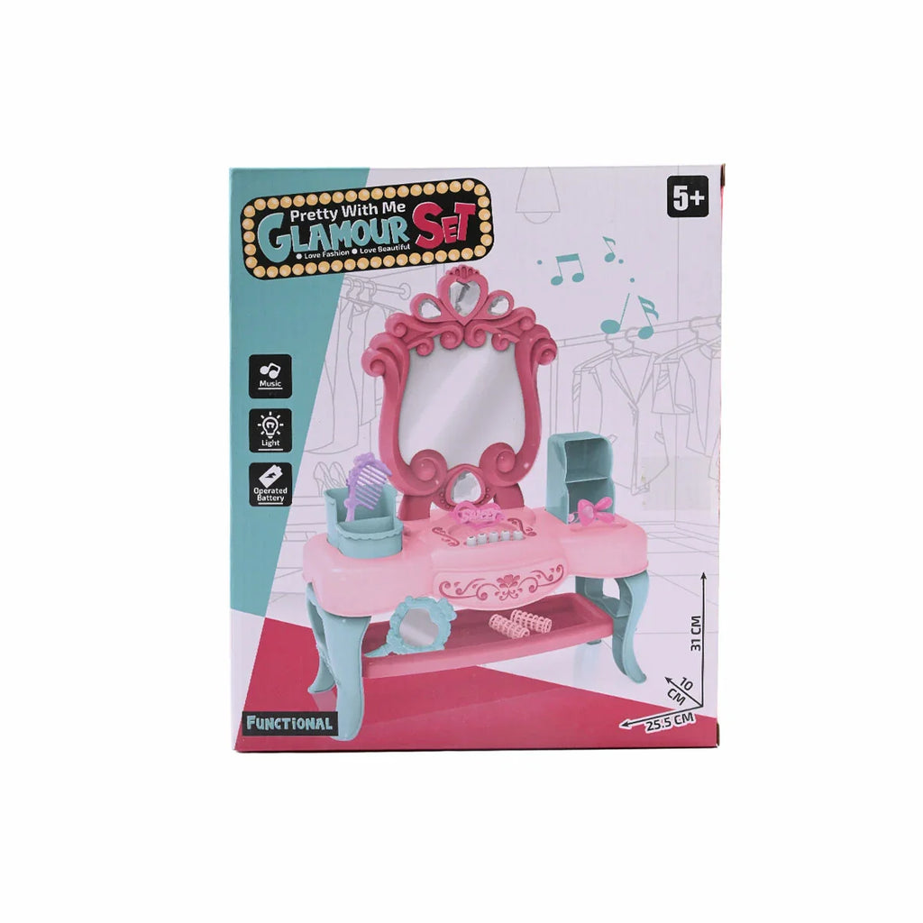 Picture of Functional Kids' Dressing Table with Mirror, Music, and Lights - by Raja Sahib Kids