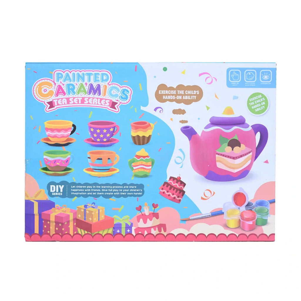 Picture of Diy Painted Caramics Tea Set Series 15 Pcs - by Raja Sahib Kids