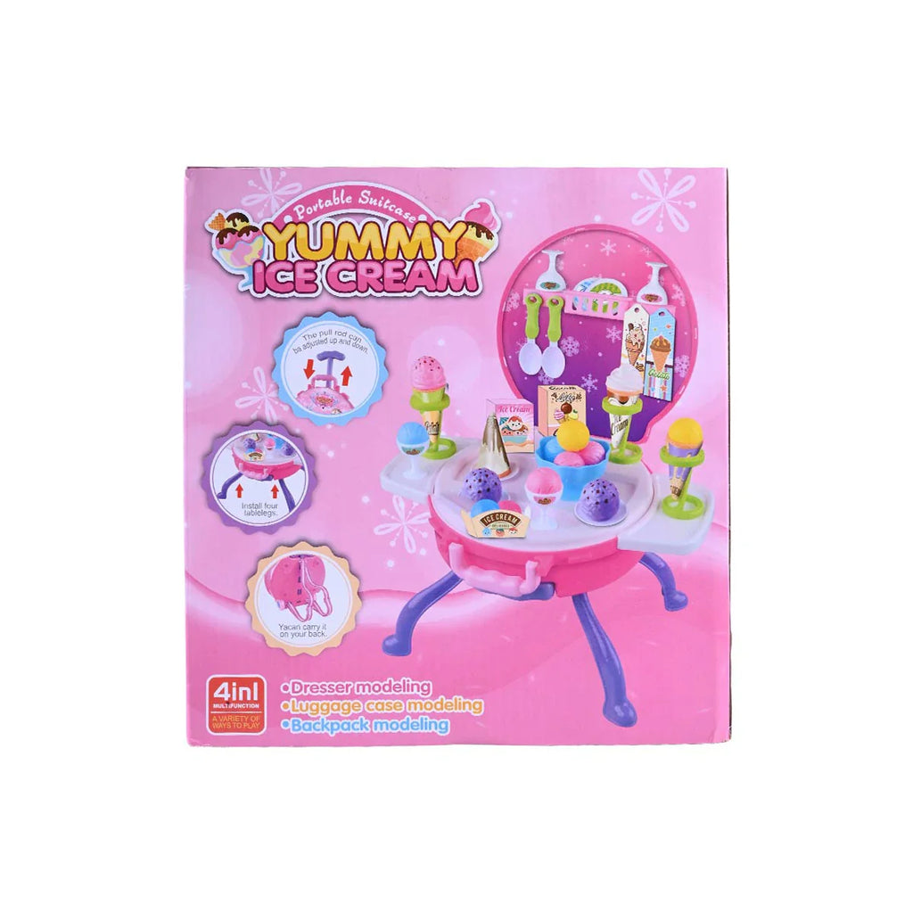 Picture of Princess Yummy Ice Cream 4-in-1 Portable Storage Trolley Case - by Raja Sahib Kids