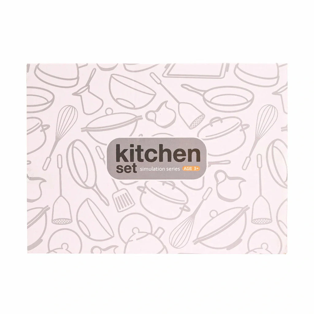 Picture of Kid's Kitchen Set Simulation Series | Mini Metal-Look Pots, Pans & Utensils - by Raja Sahib Kids
