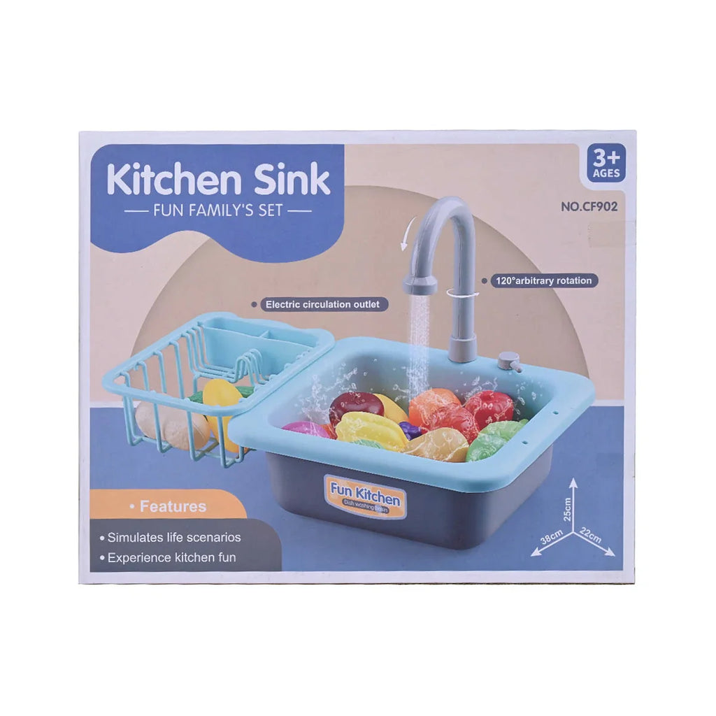 Picture of Kids Kitchen Toys Plastic Simulation Dishwasher Sink Set - by Raja Sahib Kids