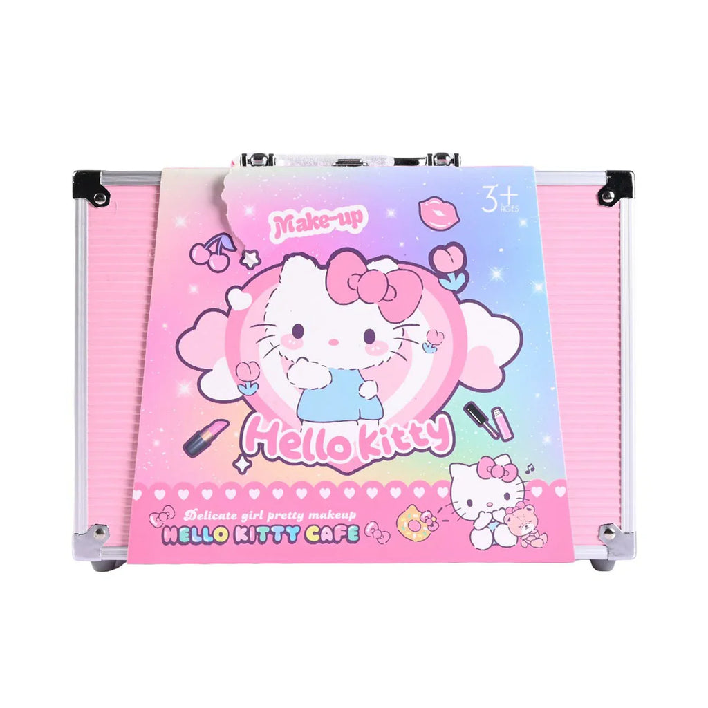 Picture of Delicate Girl Pretend Make-up Kit | Hello Kitty Cafe Themed Cosmetic Case | Safe & Fun for Ages 3+ - by Raja Sahib Kids
