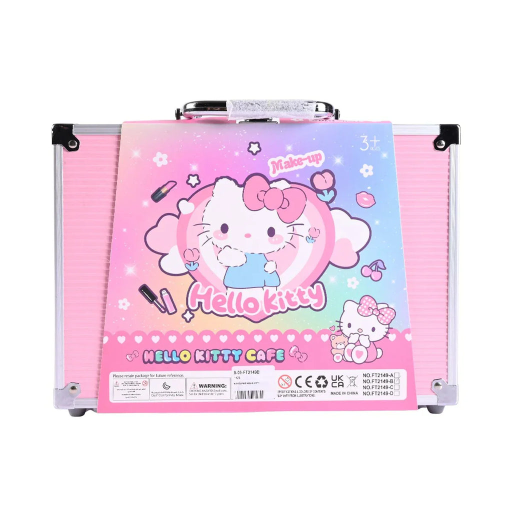 Picture of Delicate Girl Pretend Make-up Kit | Hello Kitty Cafe Themed Cosmetic Case | Safe & Fun for Ages 3+ - by Raja Sahib Kids
