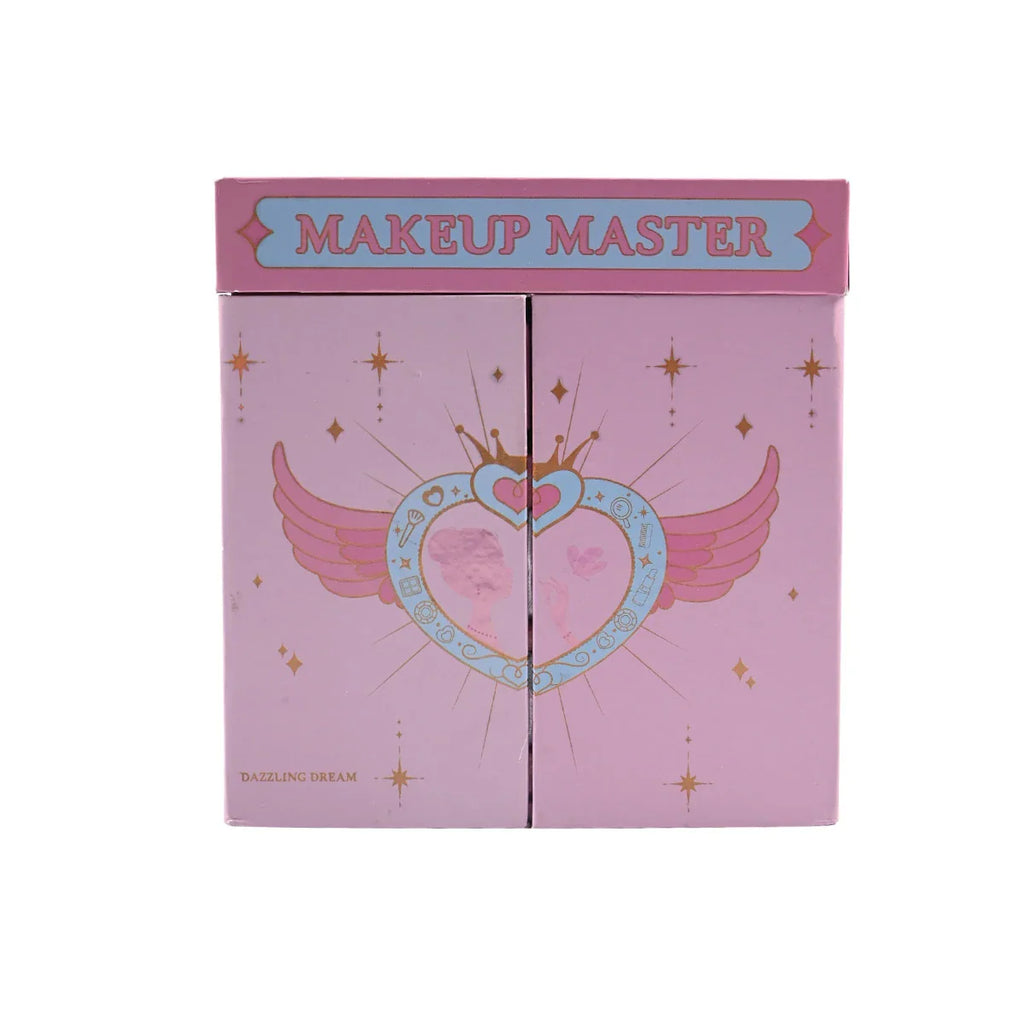 Picture of Makeup Master Dazzling Dream Kids Vanity Set | Foldable Cosmetic Kit with Eyeshadow, Lip Gloss, & Mirror - by Raja Sahib Kids
