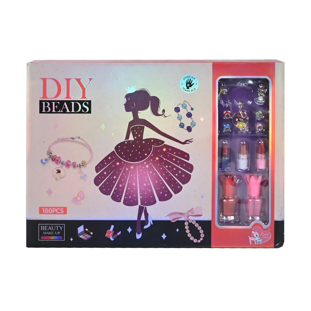 Picture of Diy Beads Beauty Make Up Kit 180 Pcs - by Raja Sahib Kids