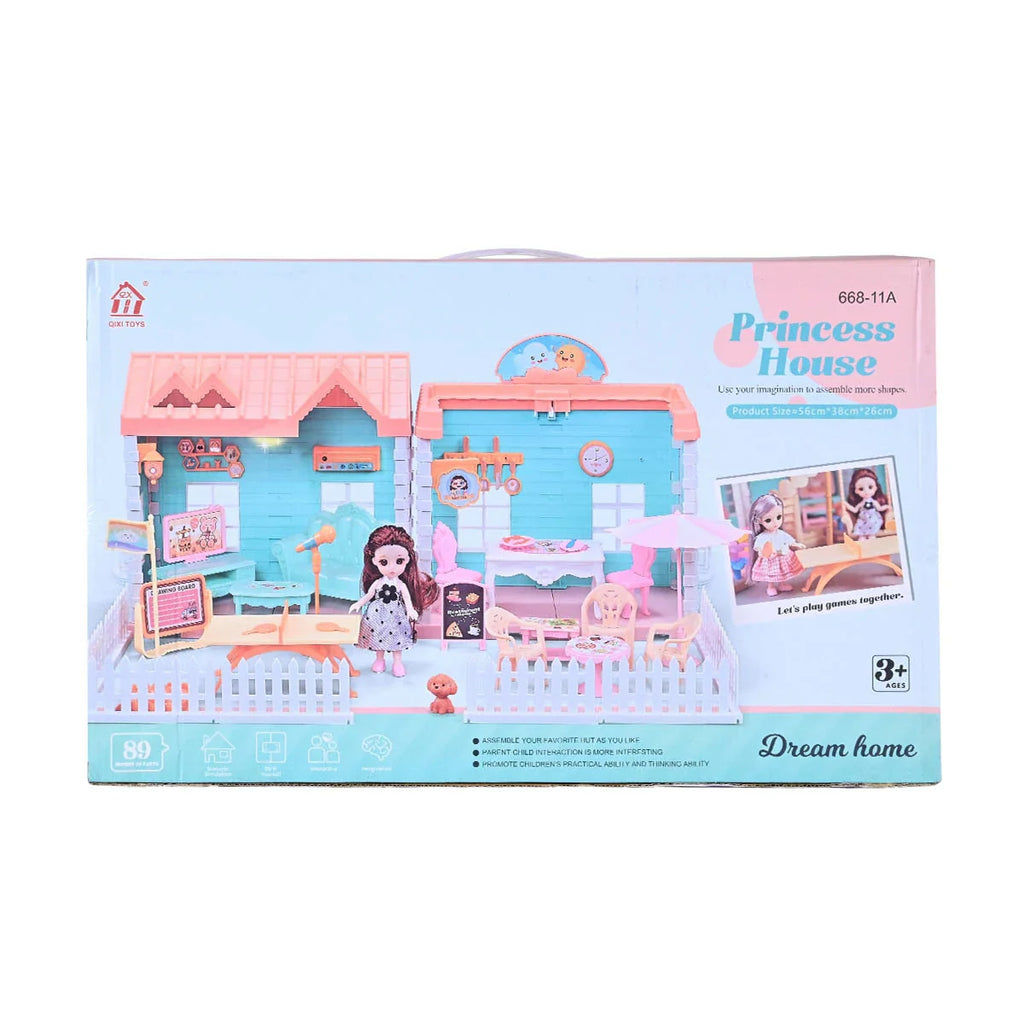 Picture of Princess House Dream Home Doll House Playset - by Raja Sahib Kids