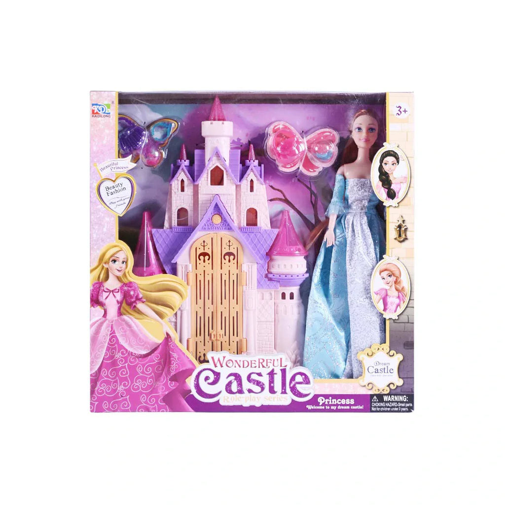 Picture of Princess Wonderful Castle Role-Play Set with Fashion Doll and Accessories - by Raja Sahib Kids