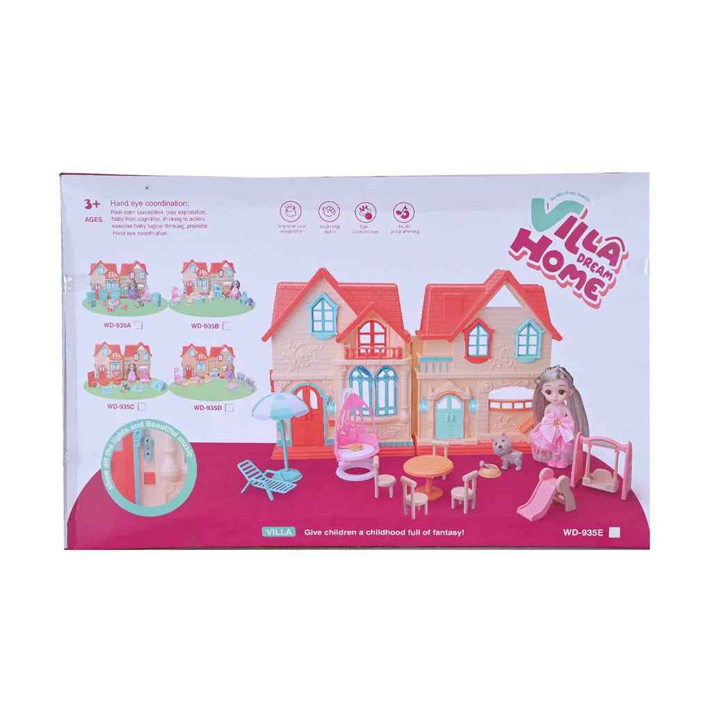 Picture of Villa Dream Home Doll Set with Lights & Music - by Raja Sahib Kids