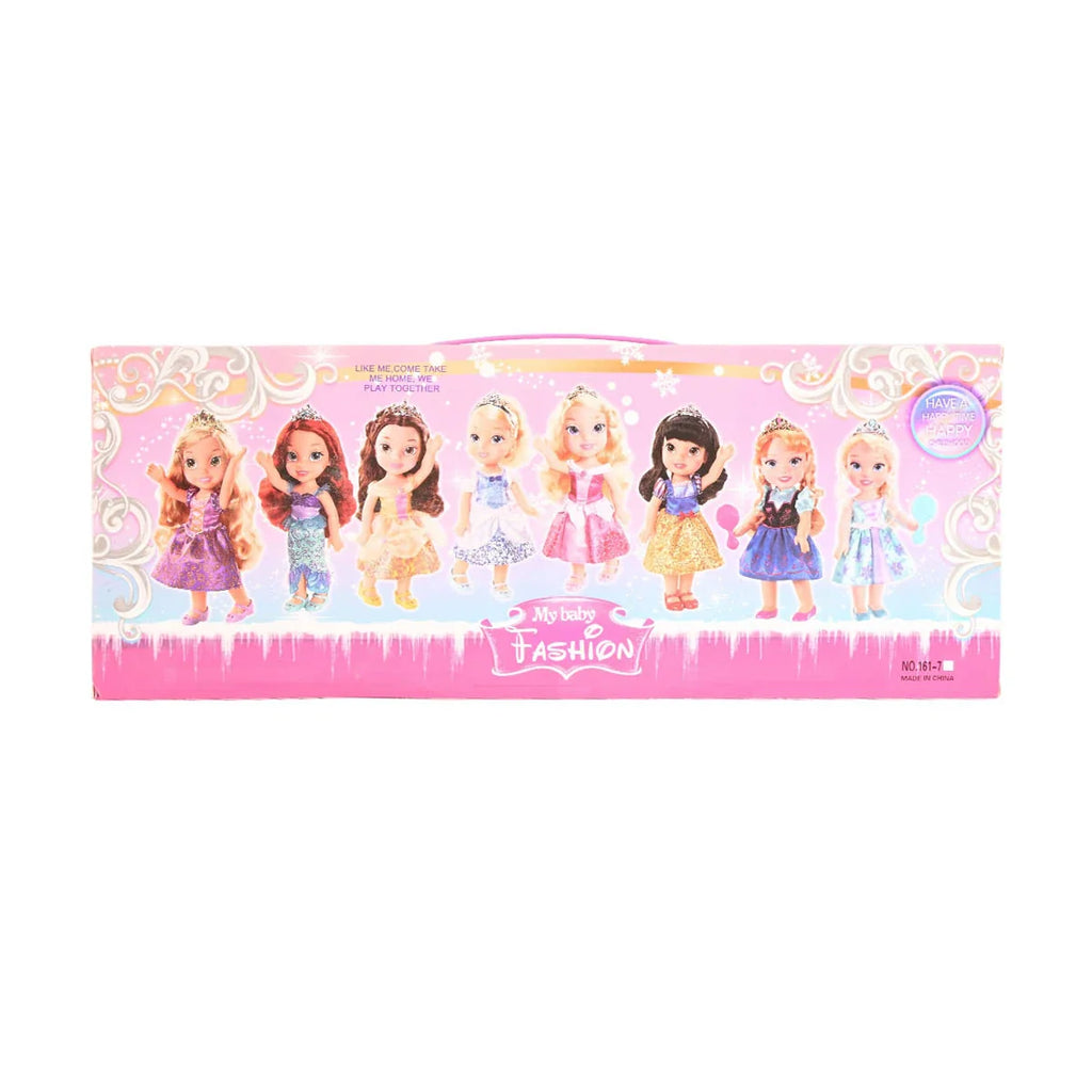 Picture of 6-Pack Mini Princess Fashion Dolls Set | Fairytale Theme Figures for Girls 3+ | Role Play Toy Collection | My Baby Fashion - by Raja Sahib Kids