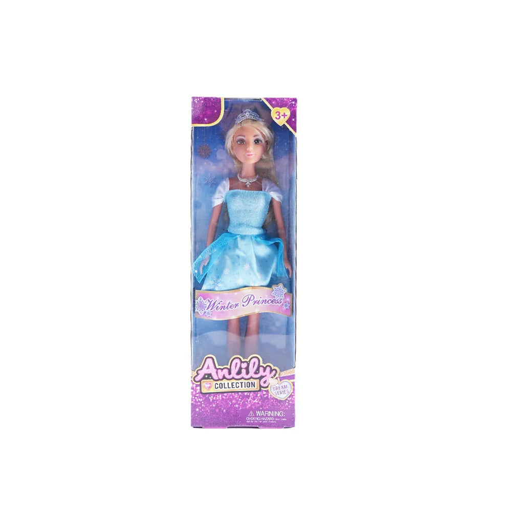 Picture of Anlily Collection Winter Princess Doll (Azure Blue Gown) - by Raja Sahib Kids