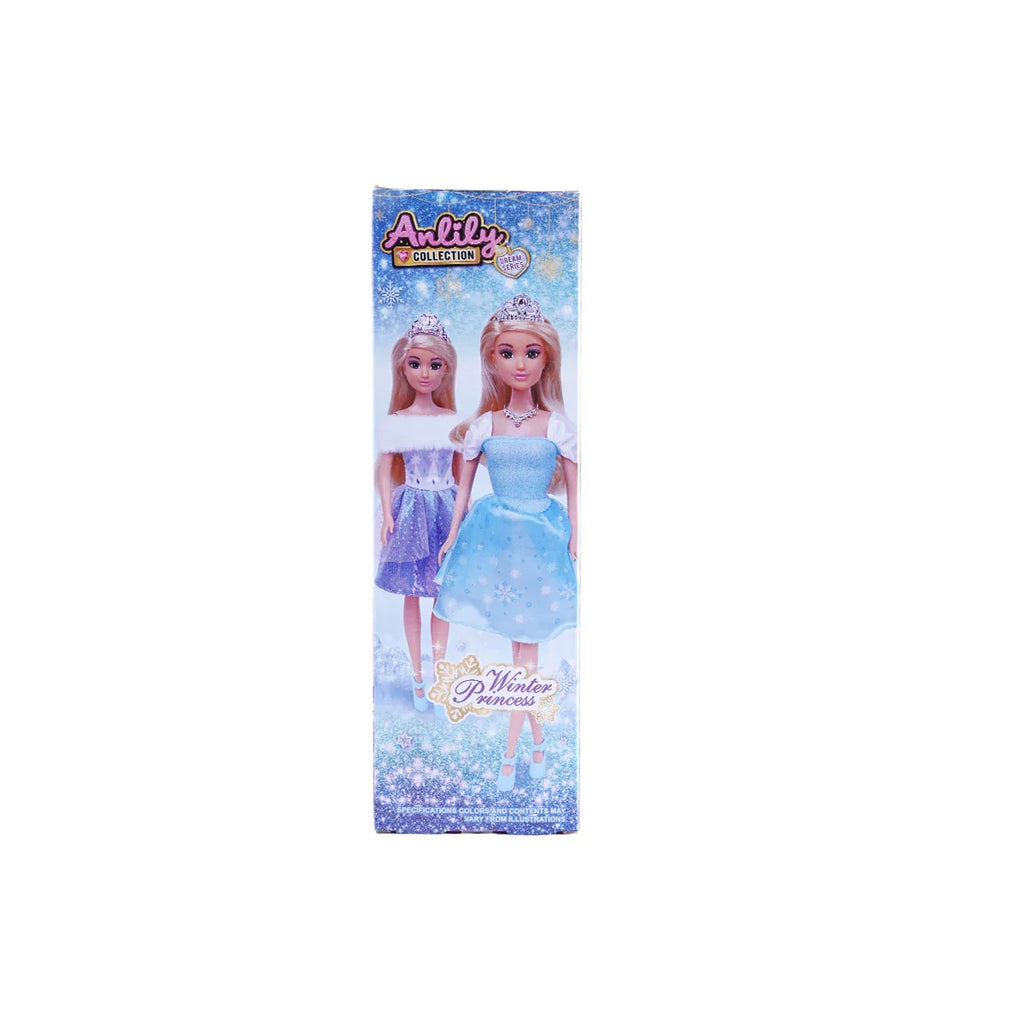 Picture of Anlily Collection Winter Princess Doll (Azure Blue Gown) - by Raja Sahib Kids