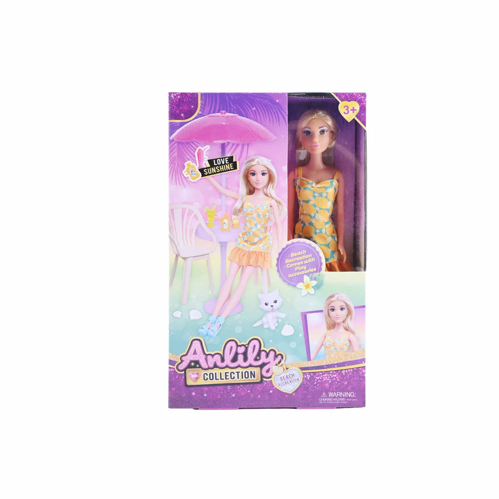Picture of Anlily Collection Beach Vacation Doll Set - Love Sunshine & Summer Fun - by Raja Sahib Kids