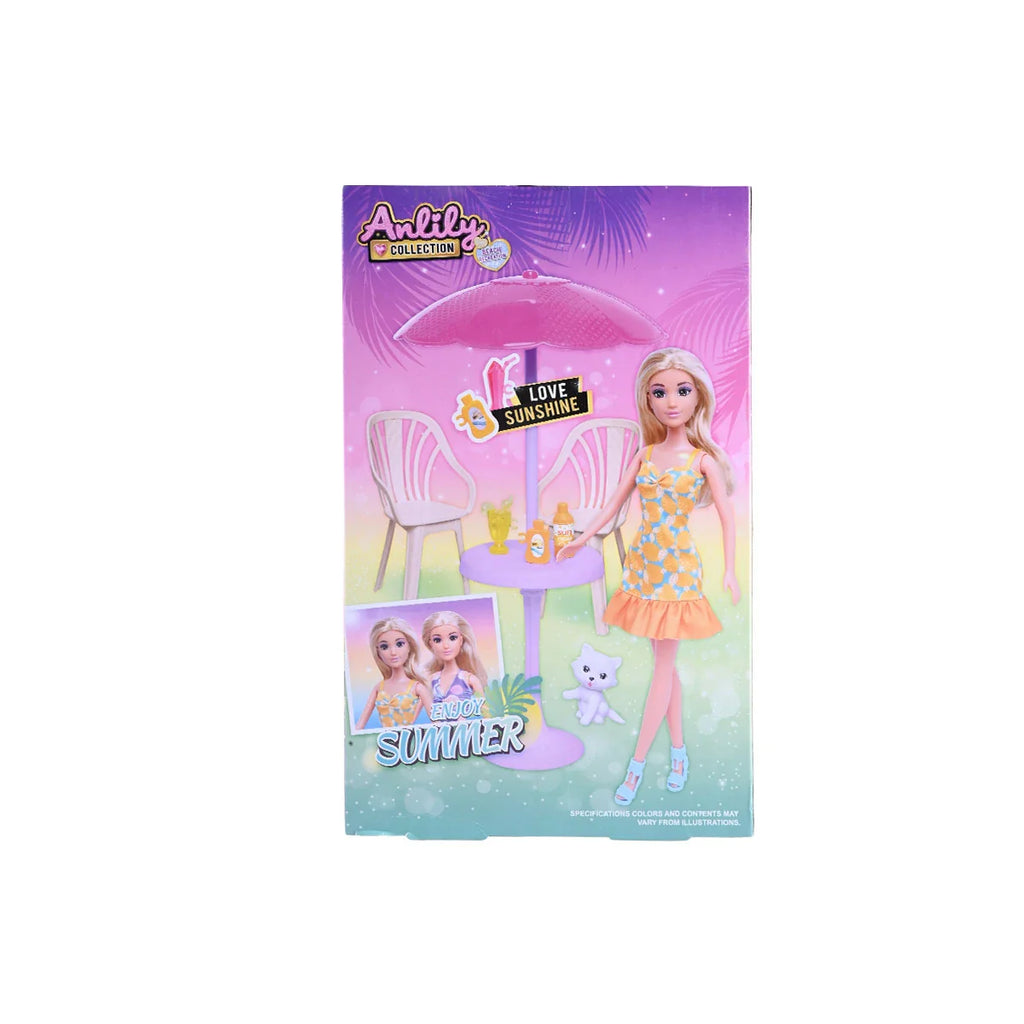 Picture of Anlily Collection Beach Vacation Doll Set - Love Sunshine & Summer Fun - by Raja Sahib Kids