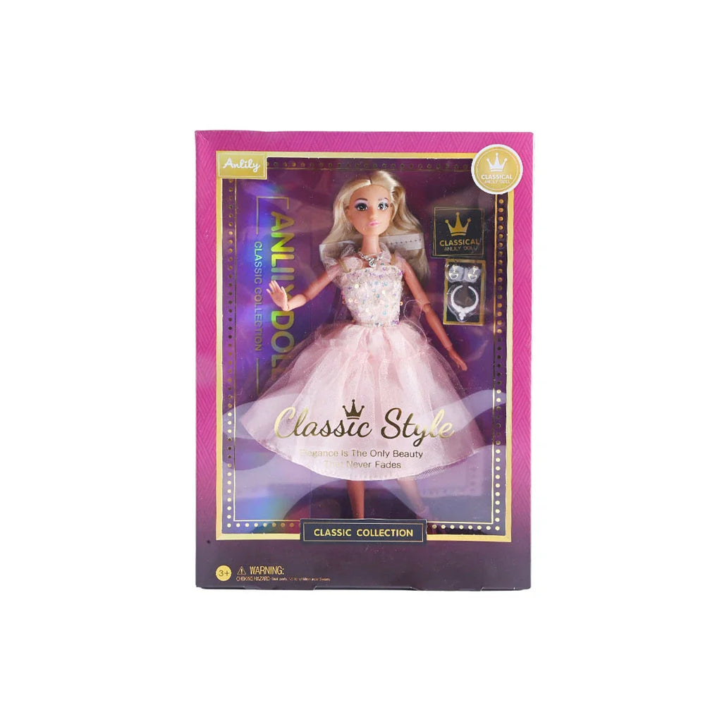 Picture of Anlily Classic Style Fashion Doll: Pink Ballerina Gown & Accessory Set - by Raja Sahib Kids