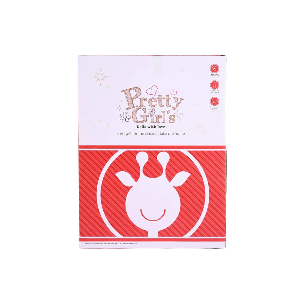 Picture of Pretty Girl's Doll with Love: Styling Accessories and Compact Mirror Set (Ages 18M+) - by Raja Sahib Kids
