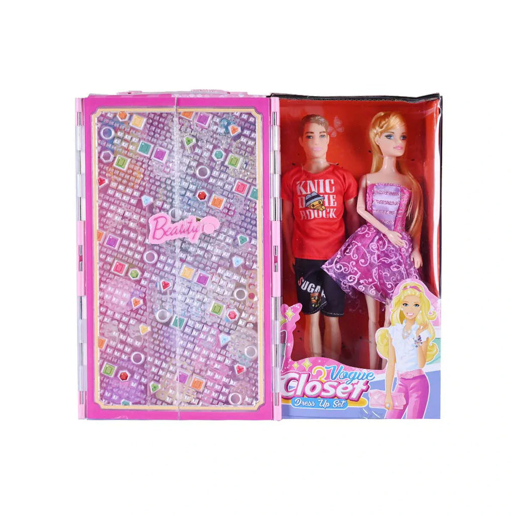 Picture of Vogue Closer Fashion Doll Set with Male and Female Figures - by Raja Sahib Kids