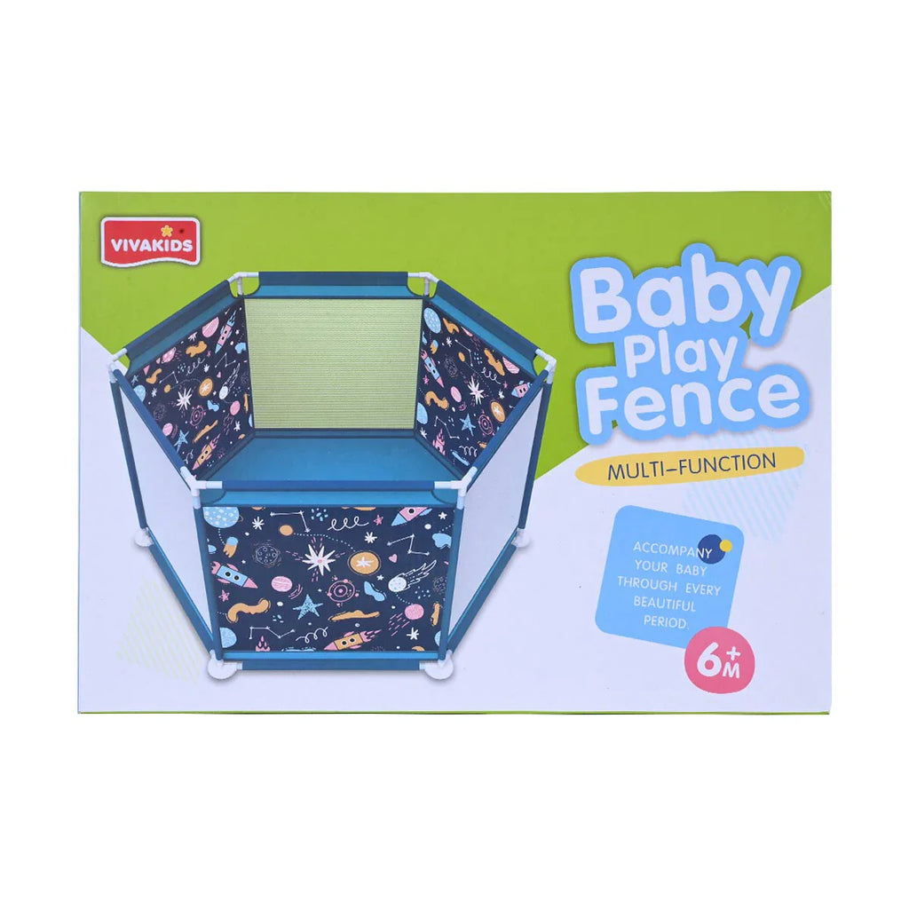 Picture of Multi-Function Baby Playpen with Space-Themed Design - by Raja Sahib Kids