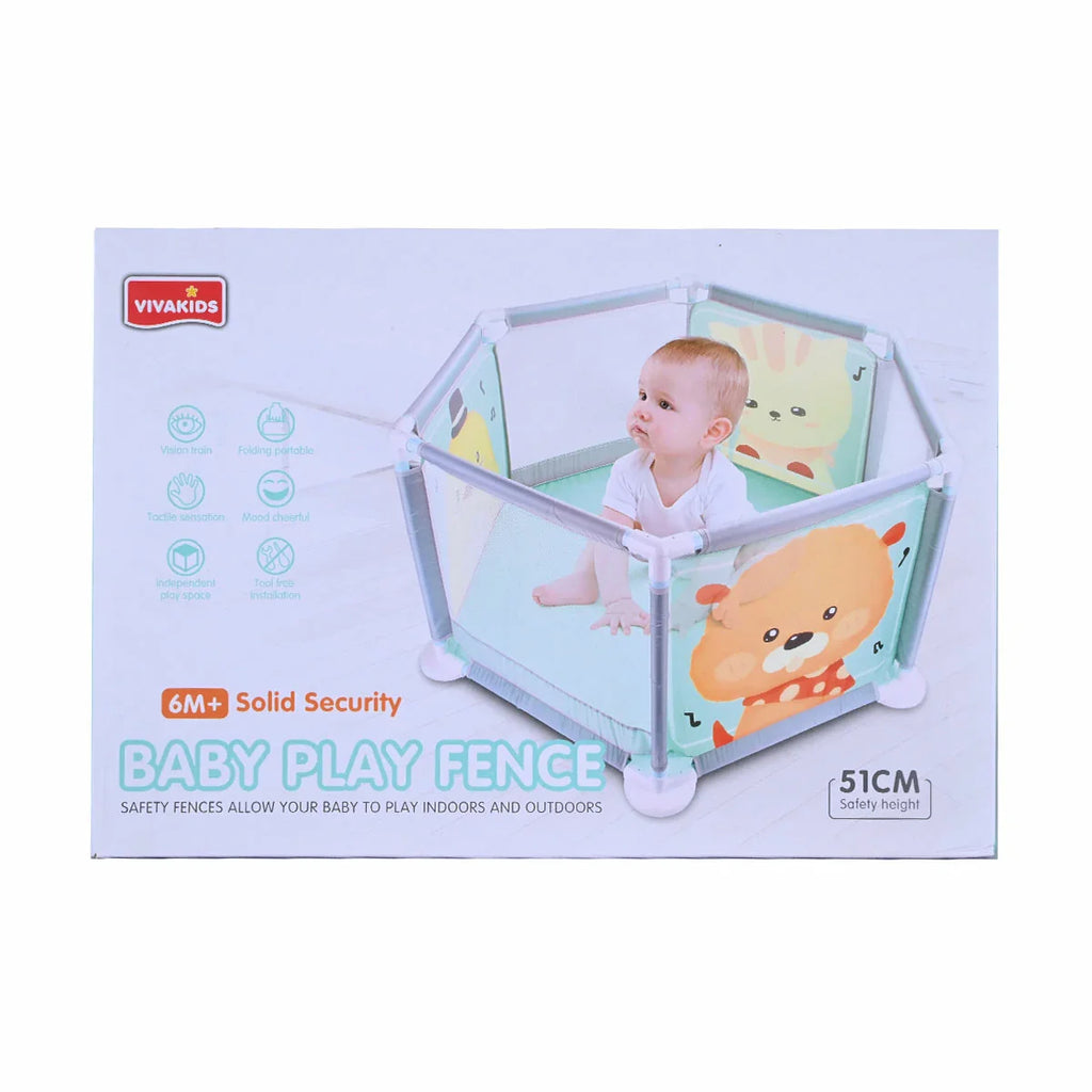 Picture of Vivakids Hexagonal Baby Play Fence: 51CM Safety Height - by Raja Sahib Kids