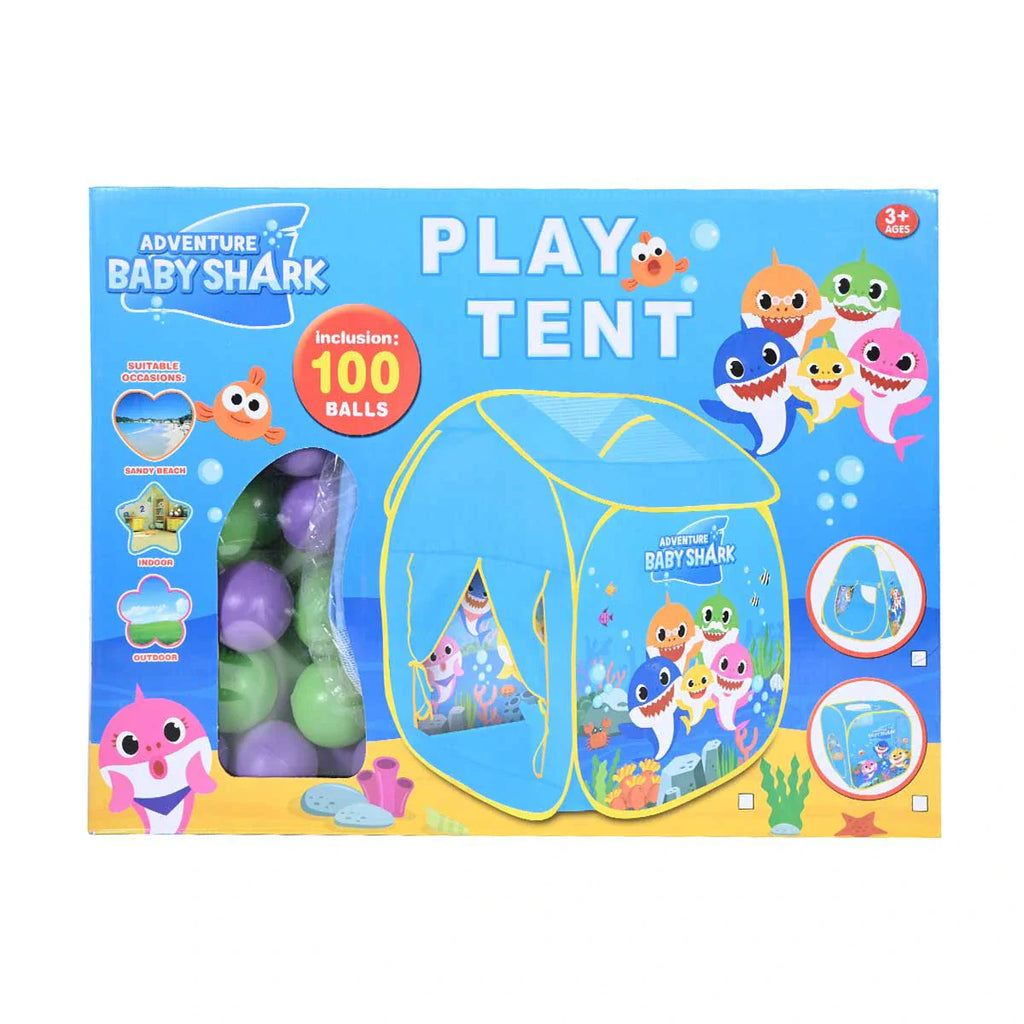 Picture of Ocean Of Joy With Baby Shark Play Tent Ball House With 100 Balls - by Raja Sahib Kids