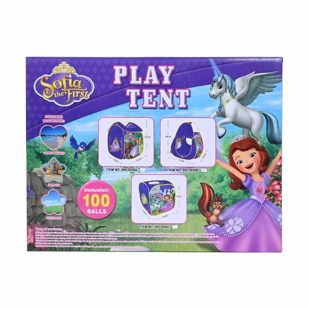 Picture of Sofia The First Tent House 100 Colorful Balls - by Raja Sahib Kids