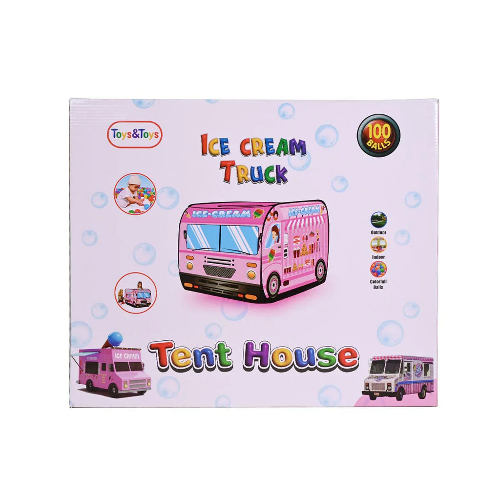 Picture of Toys & Toys Ice Cream Truck Tent House 100 Balls - by Raja Sahib Kids