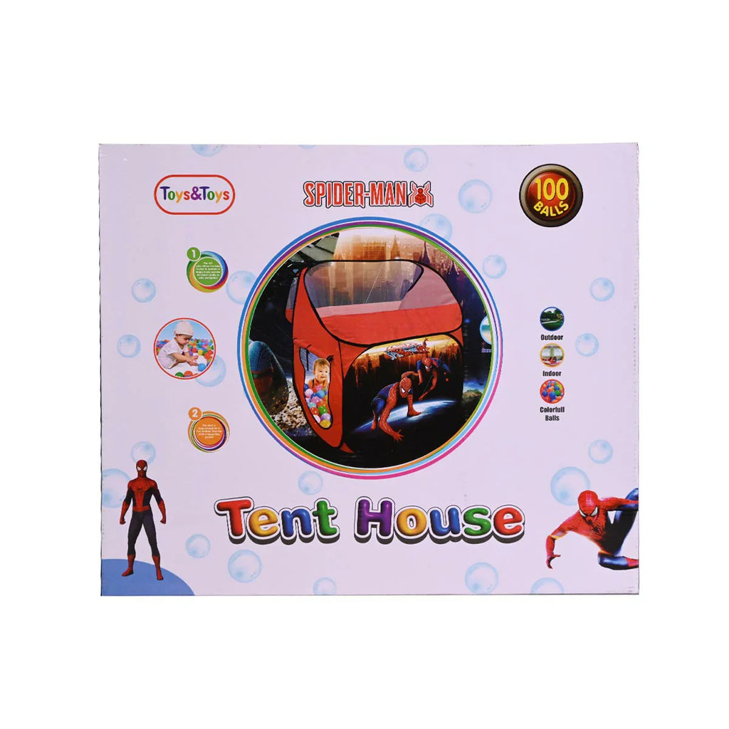 Picture of Toys & Toys Spiderman Tent House 100 Balls - by Raja Sahib Kids