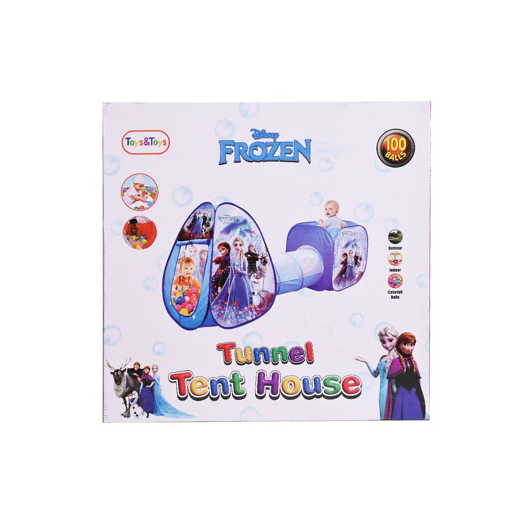 Picture of Toys & Toys Frozen Tunnel Tent House 100 Balls - by Raja Sahib Kids