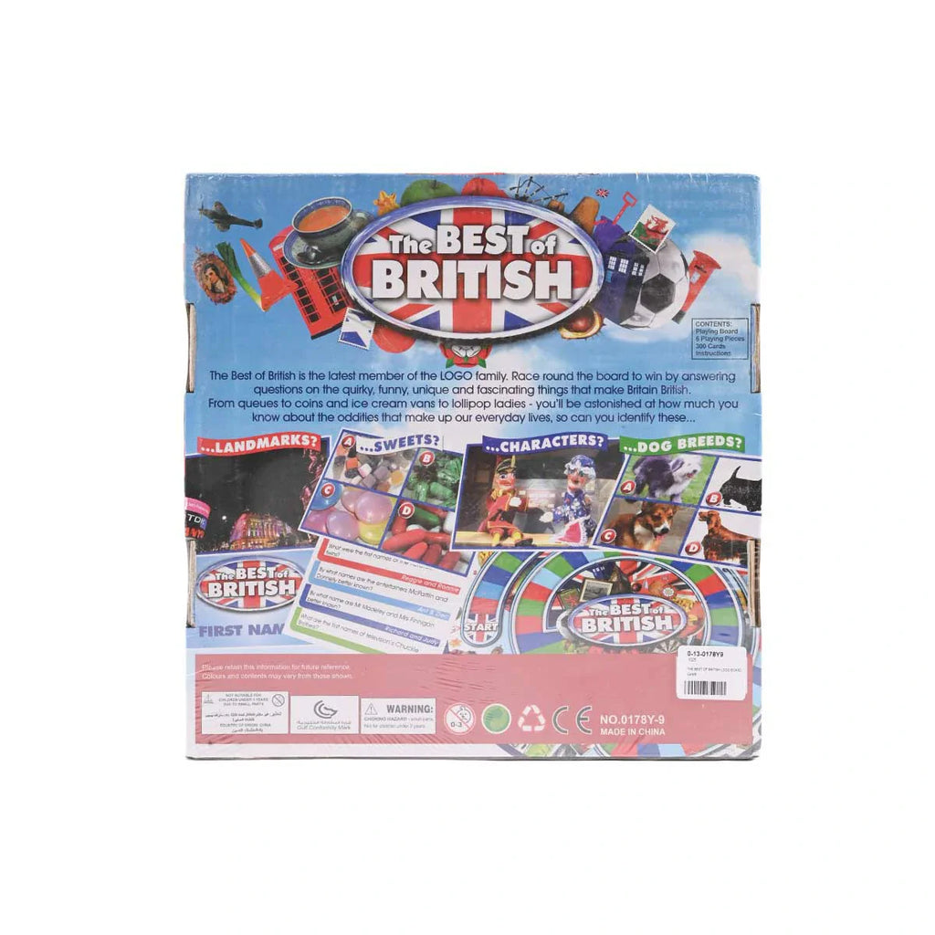 Picture of British Pop Culture Trivia Board Game - The Game of What Makes Britain British - by Raja Sahib Kids
