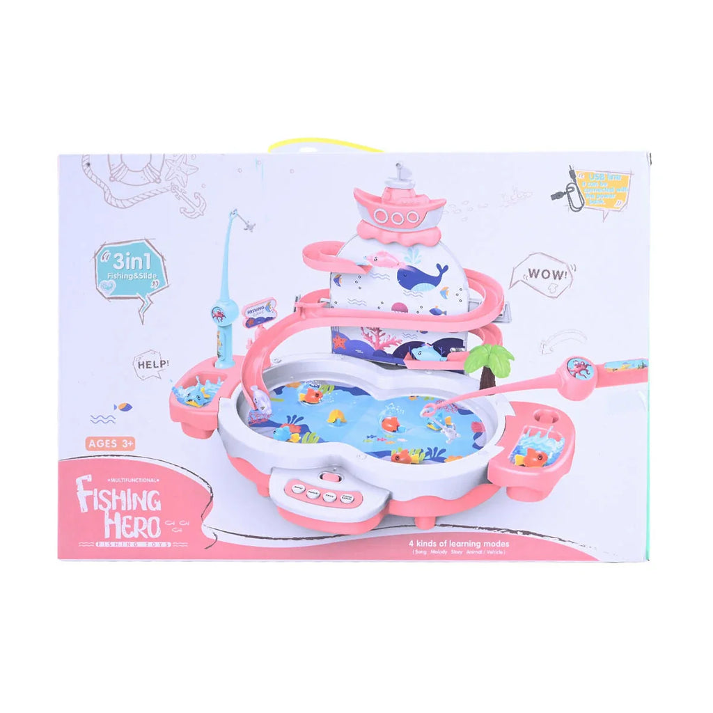 Picture of Fishing Hero 3-in-1 Multifunctional Water Play Table: Educational Light & Sound Game - by Raja Sahib Kids