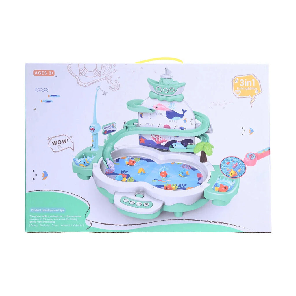 Picture of Fishing Hero 3-in-1 Multifunctional Water Play Table: Educational Light & Sound Game - by Raja Sahib Kids