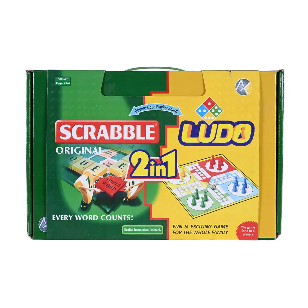 Picture of Scrabble & Ludo 2-in-1 Board Game Set - by Raja Sahib Kids