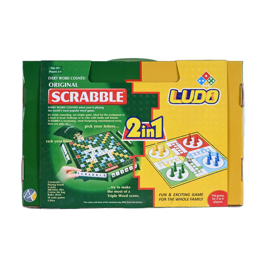 Picture of Scrabble & Ludo 2-in-1 Board Game Set - by Raja Sahib Kids