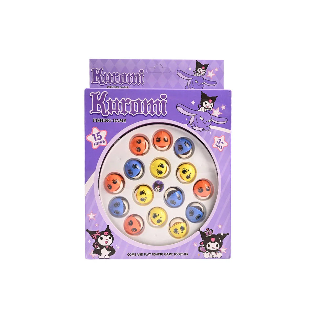 Picture of Kuromi Animated Fishing Game Set 15 Fish, 4 Rods - by Raja Sahib Kids