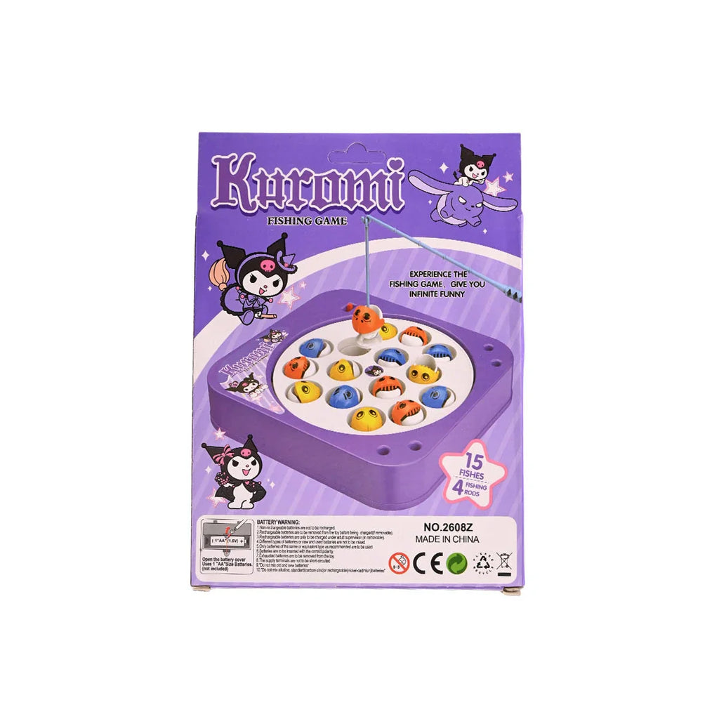 Picture of Kuromi Animated Fishing Game Set 15 Fish, 4 Rods - by Raja Sahib Kids
